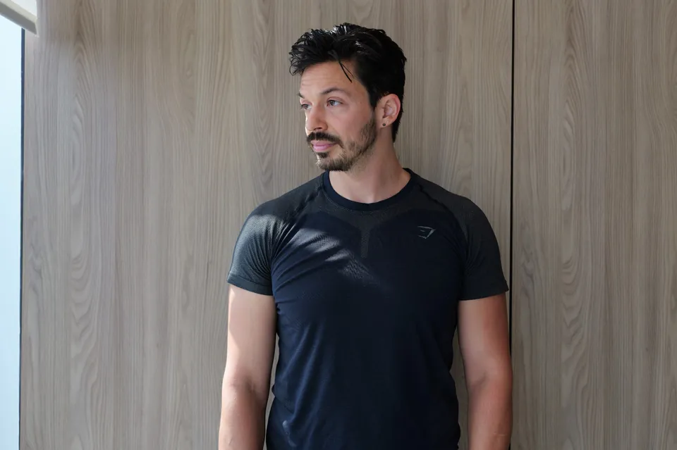 Guerilla Training founder Joe Bejarano in an Austin residential fitness center.